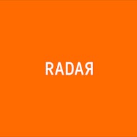 an orange background with the word radar on it